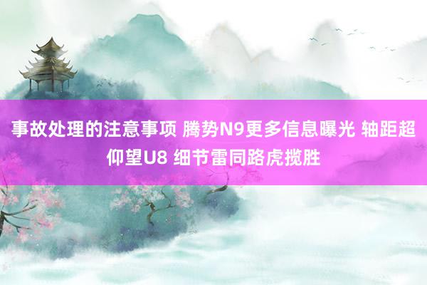 事故处理的注意事项 腾势N9更多信息曝光 轴距超仰望U8 细节雷同路虎揽胜