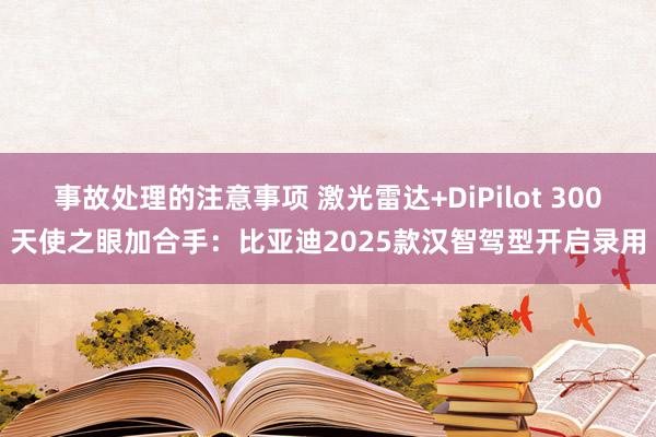 事故处理的注意事项 激光雷达+DiPilot 300天使之眼加合手：比亚迪2025款汉智驾型开启录用