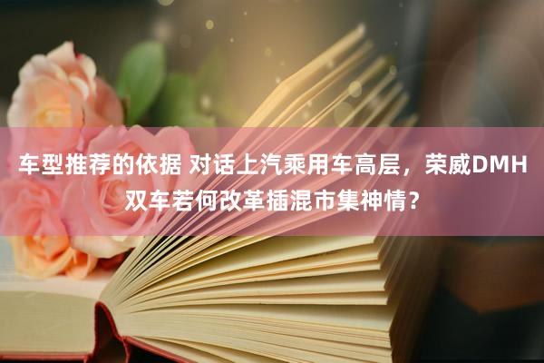 车型推荐的依据 对话上汽乘用车高层，荣威DMH双车若何改革插混市集神情？