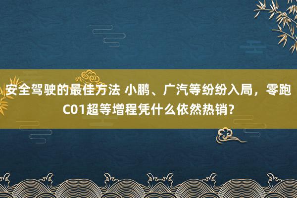 安全驾驶的最佳方法 小鹏、广汽等纷纷入局，零跑C01超等增程凭什么依然热销？